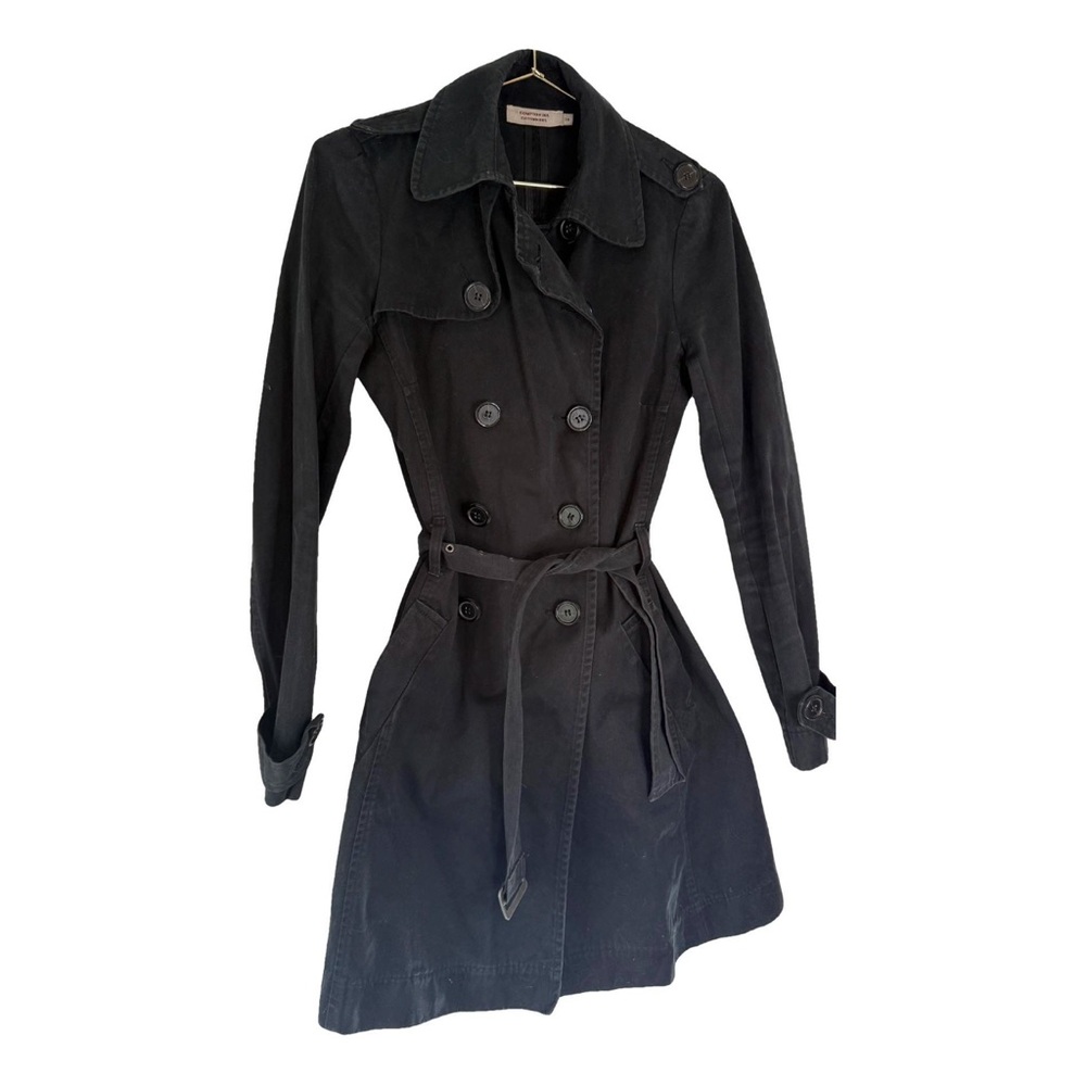 Comptoir des Cotonniers black trench coat, size FR 36- US 4